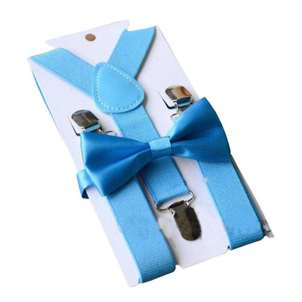 Bowtie Adjustable Suspender Set